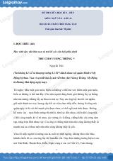 Đề thi giữa kì 2 Văn 10 Chân trời sáng tạo - Đề số 5